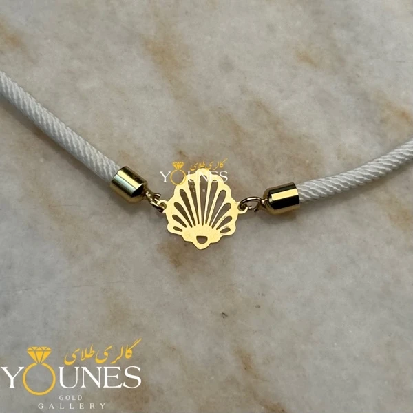 دستبند صدف طلا لیزری